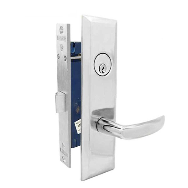 Marks Marks: 9NY96A MORTISE LEVER LOCKSET NEW YORKER - VESTIBULE - SATIN CHROME - RIGHT HAND MRK-9NY96DW-26D-RH